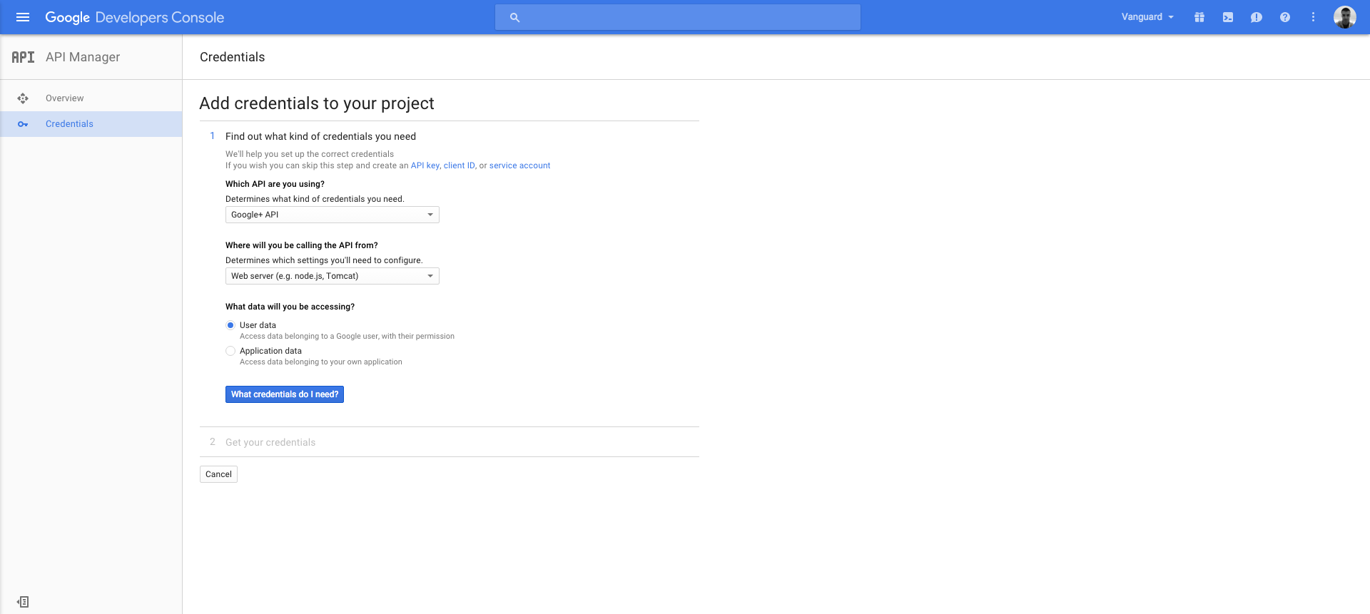 Portal Social Authentication - Getting Credentials